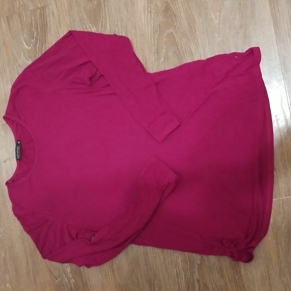 (M) KENING Flowy Comfy Minimalist Long Sleeved Modest T-Shirt Rayon Soft